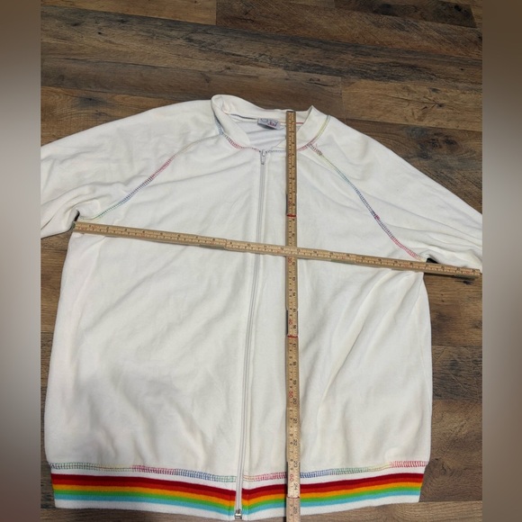 City Sites Zip-Up Jacket with Rainbow Hem - Picture 3 of 4